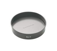 MasterClass 20cm Loose Based Sandwich Tin with PTFE, PFOA and BPA Free Non Stick, Robust 1mm Thick Carbon Steel, 8 Inch Round Cake Pan, Grey