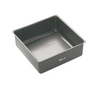 MasterClass Molde para tartas cuadrado 20 cm – fondo suelto, acero al carbono, sin PTFE, PFOA ni BPA