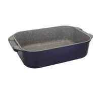 MasterClass Bandeja para Horno Grande con Asas de Aluminio Fundido, 41 x 26 cm - Azul Metalizado