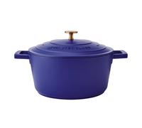 MasterClass Cacerola eléctrica de aluminio fundido azul, 24 cm, 4 litros, en caja de regalo