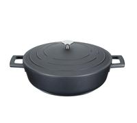 Masterclass cacerola poco profunda con tapa 4l/28 cm, aluminio fundido