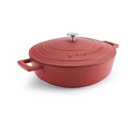 Masterclass cacerola poco profunda con tapa 4l/28 cm, aluminio fundido