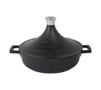 Masterclass cast aluminium tagine dish with self-basting cone lid, 4l