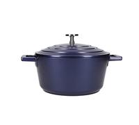 MasterClass Cazuela Pequeña con Tapa, 2,5L/20cm, Aluminio Fundido Ligero, Apta para Horno y Placa de Inducción, Azul