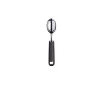 MasterClass Cuchara para helado con mango de agarre suave, acero inoxidable, 20 cm, negro