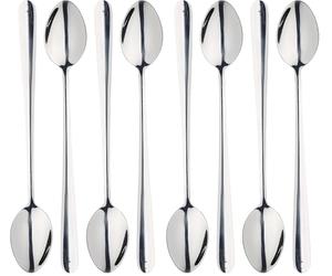 MasterClass Cucharas Latte para Lattes, Helados, Batidos, Acero inoxidable, 12 cm, Juego de 4, Plata (Paquete de 2)