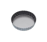 MASTERCLASS KitchenCraft Non-Stick Quiche Mold 18 cm, double-layer, BPA-free carbon steel baking mold for quiches and tarts, ideal for home bakers.