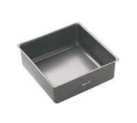 MasterClass Molde para Tartas de 30 cm de Fondo Suelto sin PTFE, PFOA ni BPA, Acero al Carbono de 1 mm, Sartén Cuadrada Grande de 12 pulgadas , Gris
