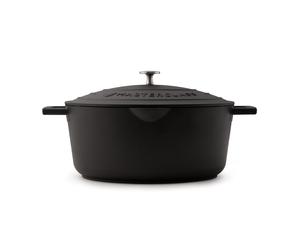Masterclass oval cast aluminium non-stick casserole dish with strainin