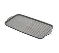 MasterClass Plancha de asar de aluminio fundido antiadherente apta para inducción 51 x 27 cm
