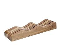 MasterClass Portacuchillos de Madera, Soporte de Seguridad e Higiene para Cajones y Encimeras, 35 x 10 x 5,5cm
