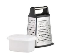 Masterclass rallador de caja de acero inoxidable con recipiente, 23 cm