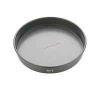 MasterClass Sandwichera, 23cm con PTFE, PFOA y BPA libre de antiadherente, robusto de 1 mm de espesor de acero al carbono, molde redondo, con base suelta, 9 pulgadas, negro