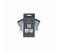 MasterClass Smart Space Mezzaluna Picador de Hierbas Plegable, Acero Inoxidable / Plástico, Gris, 15,5 x 12,5 cm