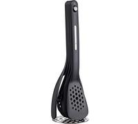 MasterClass Smart Space Nesting Juego de Utensilios de Cocina Magnéticos de Plástico / Silicona, 9 x 9 x 30 cm (3,5" x 3,5" x 12") - Negro (5 Piezas)
