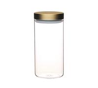MasterClass Tarro de cristal hermético con tapa de latón, 1,5 L (2,75 pts)