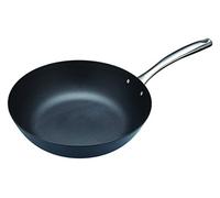 MasterClass Wok de acero al carbono antiadherente para inducción, sin PTFE, PFOA ni BPA, 30 cm