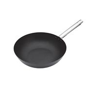 MasterClass Wok profesional antiadherente de acero al carbono apto para inducción, 30 cm (12")