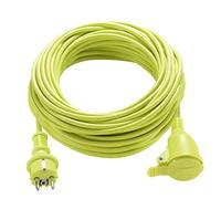 Masterplug - Cable alargador eléctrico (40 m, cable IP44 con jardín), extensión de astillero de 16 a 3000 W, cable verde 3 G1,5 mm²