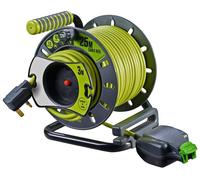 MASTERPLUG PRO-XT Carrete de Cable con Apertura Inversa, 25m + 3m, IP54
