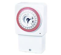 Masterplug Temporizador de segmento de Calentador de inmersión de 24 Horas de Ahorro de energía Blanco, Rojo