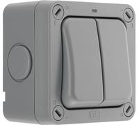 Masterplug WP12 20A - Interruptor para exteriores resistente al agua (2 luces, 2 vías, IP66) [Importado de Reino Unido]