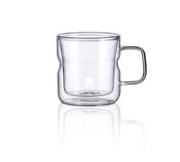 MasterPro Foodies Mixology - Juego de 2 Tazas de 140ml - Fabricadas en Resistente Vidrio Borosilicato Doble Pared - Tazas Prácticas Aptas Microondas - Elegantes y Resistentes