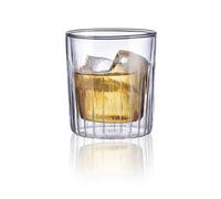 MasterPro Foodies Mixology - Juego de 2 Vasos de 290 ml - Fabricados en Resistente Vidrio Borosilicato Doble Pared - Elegantes Vasos Ideales para Cualquier Ocasión
