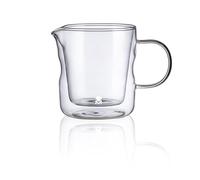 Jarra de leche de 450ml mixology de doble pared en borosilicato masterpro 17 cm