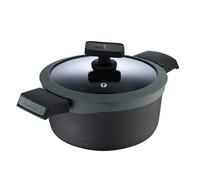 MasterPro Gastro Reeco | Sartén Antiadherente 20 cm de Diámetro y 5 cm de Altura | Indicador de Temperatura |Aluminio Fundido Reciclado | Mango Soft Touch | Para Todo Tipo de Cocinas