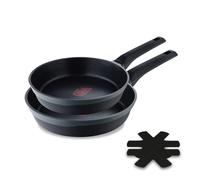 MasterPro ODIN | Juego de 2 sartenes 20 y 24 cm | Indicador de temperatura | Revestimiento antiadherente | Mangos Stay Cool | Aluminio reciclado | Apto para todo tipo de cocinas