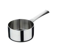 MasterPro SIGMA - Cazo Sin Tapa 1.6L 16x8 cm Acero Inoxidable - Multi-capa - Mango Remachado de Fundición - Apto para Todo Tipo de Cocinas - Fácil Limpieza