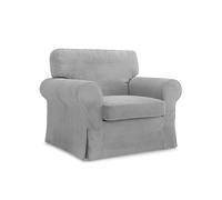 Masters of Covers Funda de sillón Ektorp, Pana Gris