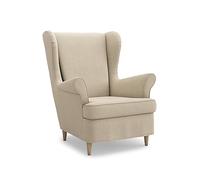 MASTERS OF COVERS Funda de sillón Strandmon, Petite Beige Galleta