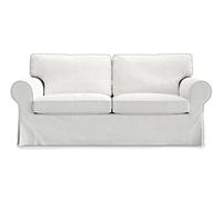MASTERS OF COVERS Funda de sofá Ektorp 2 plazas, Algodón Blanco