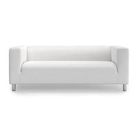 MASTERS OF COVERS Funda de sofá Klippan 2 plazas, Petite Blanco Frío
