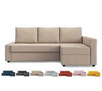 MASTERS OF COVERS Funda Friheten de Ajuste cómodo para IKEA Friheten con Funda de Esquina para diván, Funda de sofá Cama, Funda de Repuesto para Funda seccional (Caqui Claro)