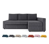 MASTERS OF COVERS Funda Friheten de Ajuste cómodo para IKEA Friheten con Funda de Esquina para diván, Funda de sofá Cama, Funda de Repuesto para Funda seccional (Gris Oscuro)