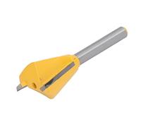 MasYosh Fresa de de milano, Fresa para ranurar Madera de Acero al Tungsteno con Varilla de 6 mm 1/4 Pulgadas, con Revestimiento PTFE para Artesanía de Madera (6*1)