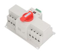 MasYosh Interruptor automático de doble potencia 4P 400 V ATS CB tipo mini conmutador con botón manual para hogares, PV, hospitales, bancos, metalurgia química, edificios altos (125 A)