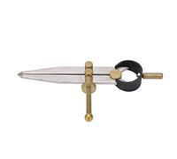Masyrt Divisor de Ala, Herramienta de Marcado Ajustable de Acero Al Carbono de Alta Precisión para Artesanías de Cuero, con Tuerca de Ajuste Rápido (150mm)
