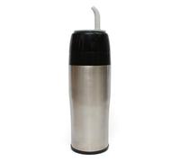 Mate Green Yerbomos 2.0 Negro 350ML for Yerba Mate Tee 350ML ● Un accesorio portátil para Yerba Mate ● Funciona como un termo con una botella de agua y mantiene el agua ● Negro-plateado