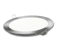 Matel 21679, Led redondo luz neutra 4000K, aluminio/prata18 W, 1700 lumen