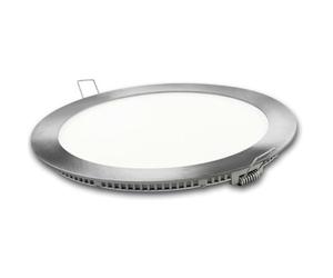 Matel 21679, Led redondo luz neutra 4000K, aluminio/prata18 W, 1700 lumen