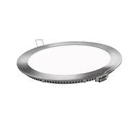 Matel - Downlight LED redondo plano, 18W, luz fría, color plata