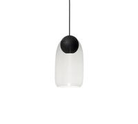 Mater Lámpara colgante Liuku Ball Transparente. tilo lacado negro