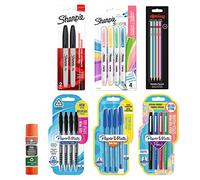 Material de papelería de Paper MateSharpierOtring y Elmer's | Bolígrafosbolígrafos de gelrotuladoresresaltadoreslápices HB y mas | Ideal para el colegio y la oficina | 23 Uds.