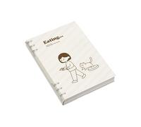 Materiales de papel de escritura suave, fundas personalizables, cuaderno recargable, anillas desmontables, carpeta de 5 anillos recargables B5