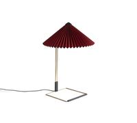 Matin Lámpara De Mesa Mediana Roja Oscura