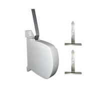 MATISMO Recogedor de Persiana Blanco, 14 mm, 5 m, Montaje en Pared y Juego de 2 flejes para persianas (1, Rectangular)
